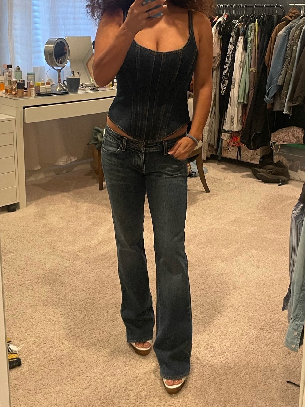 Low rise boot cut Paige jeans Size 27